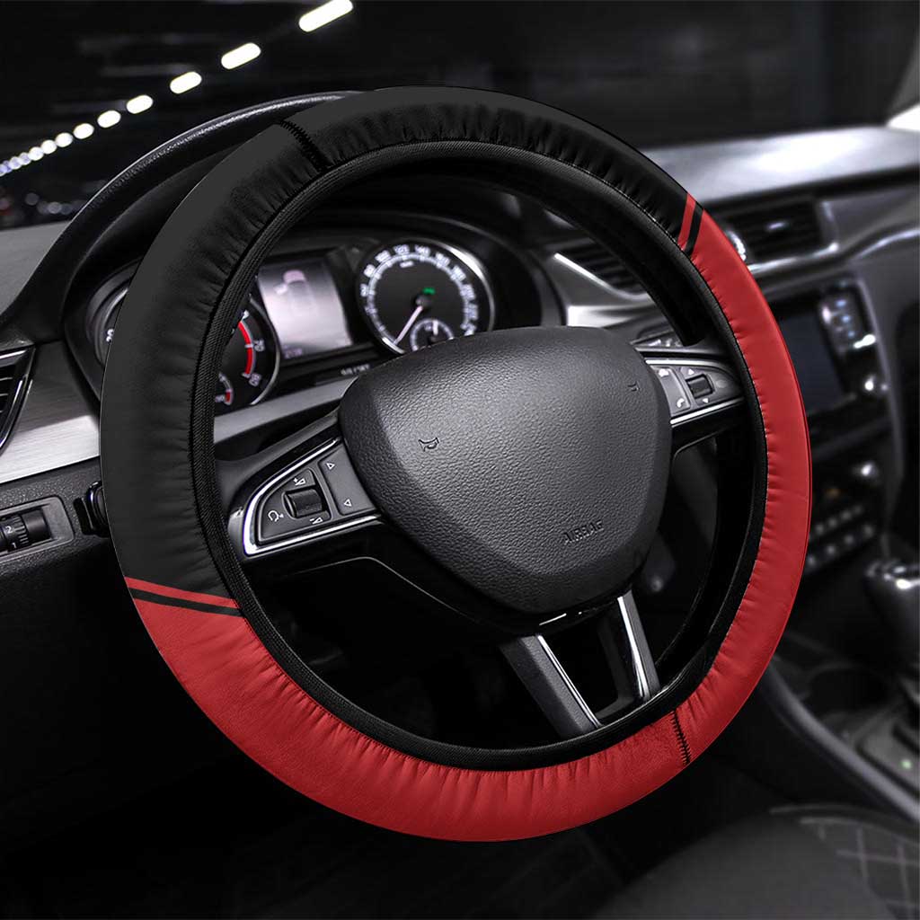 Aosta Valley Steering Wheel Cover Lion Sporty Style - Wonder Print Shop