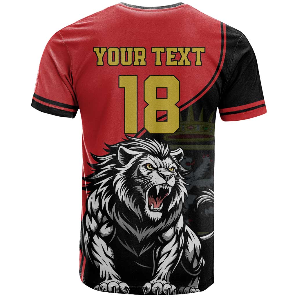 Custom Aosta Valley T Shirt Lion Sporty Style - Wonder Print Shop