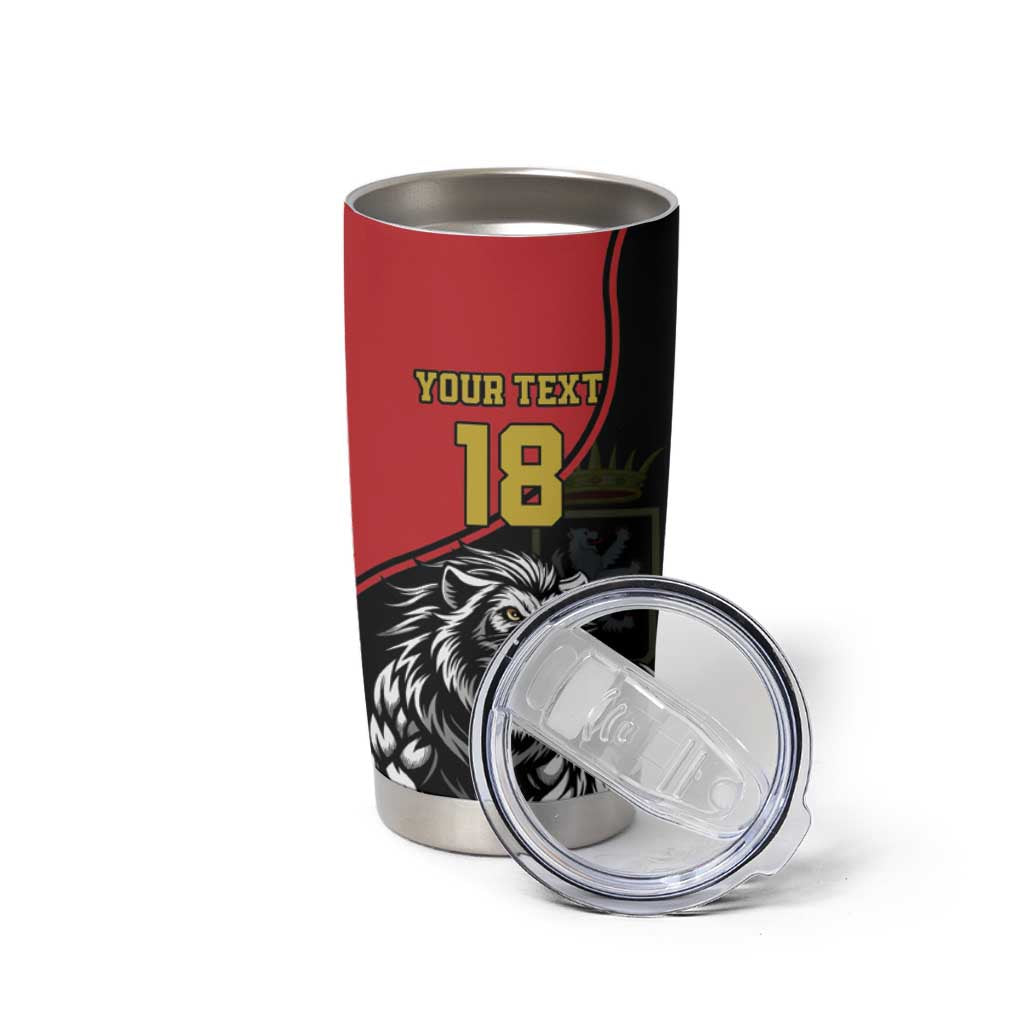Custom Aosta Valley Tumbler Cup Lion Sporty Style - Wonder Print Shop
