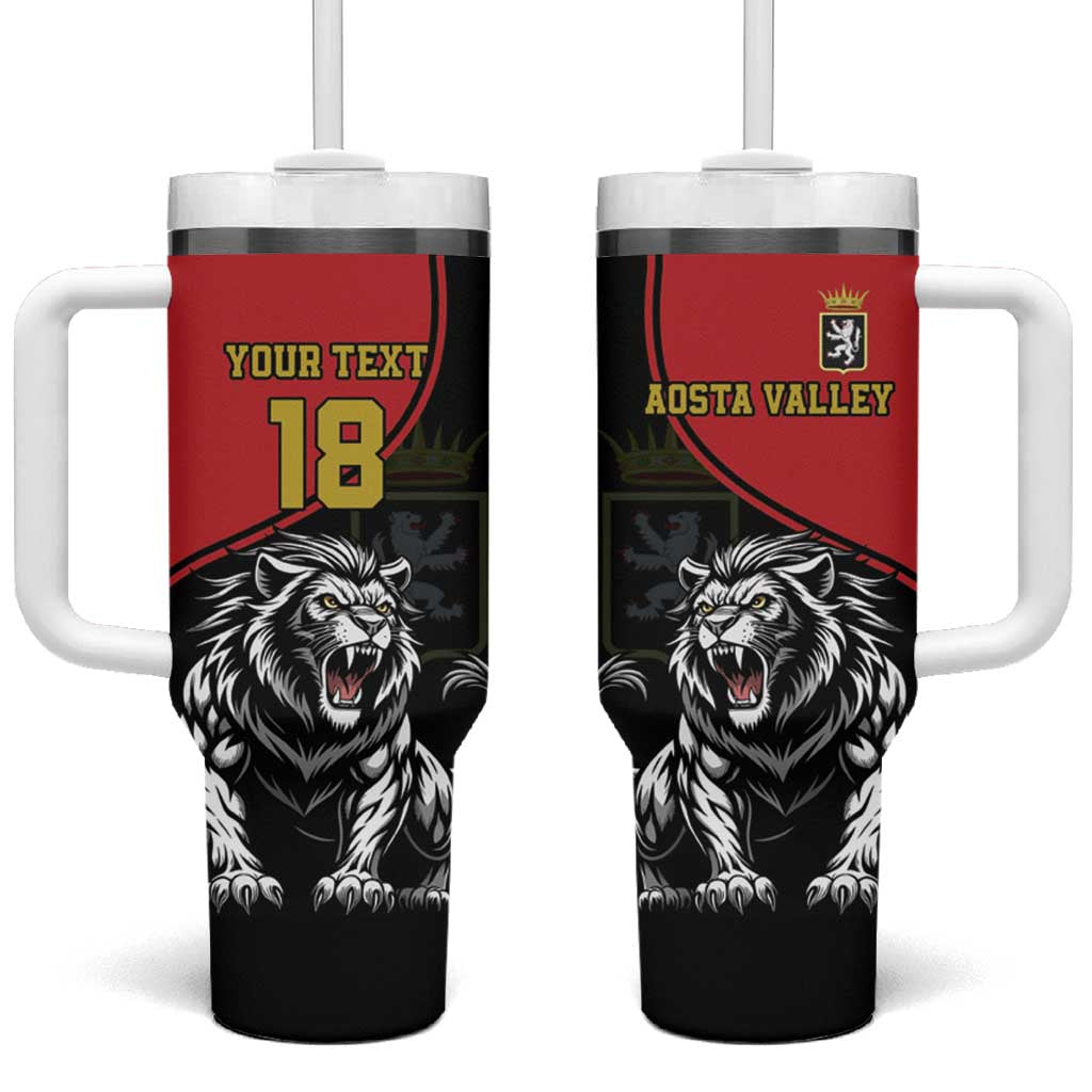 Custom Aosta Valley Tumbler With Handle Lion Sporty Style - Wonder Print Shop
