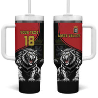 Custom Aosta Valley Tumbler With Handle Lion Sporty Style - Wonder Print Shop