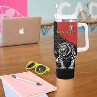 Custom Aosta Valley Tumbler With Handle Lion Sporty Style - Wonder Print Shop