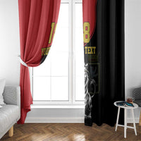 Custom Aosta Valley Window Curtain Lion Sporty Style - Wonder Print Shop
