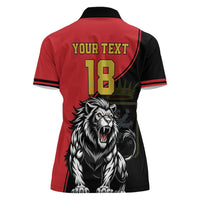 Custom Aosta Valley Women Polo Shirt Lion Sporty Style - Wonder Print Shop