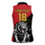 Custom Aosta Valley Women Sleeveless Polo Shirt Lion Sporty Style - Wonder Print Shop