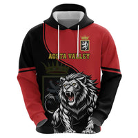 Custom Aosta Valley Zip Hoodie Lion Sporty Style - Wonder Print Shop