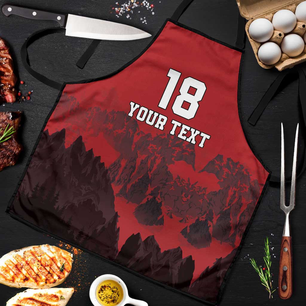 Custom Aosta Valley Apron Mont Blanc Sporty Style - Wonder Print Shop