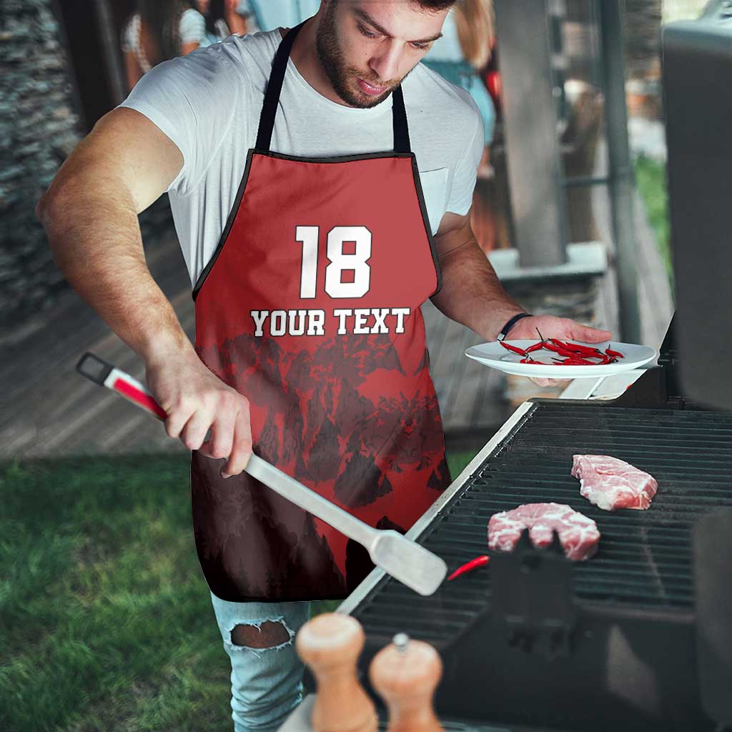 Custom Aosta Valley Apron Mont Blanc Sporty Style - Wonder Print Shop