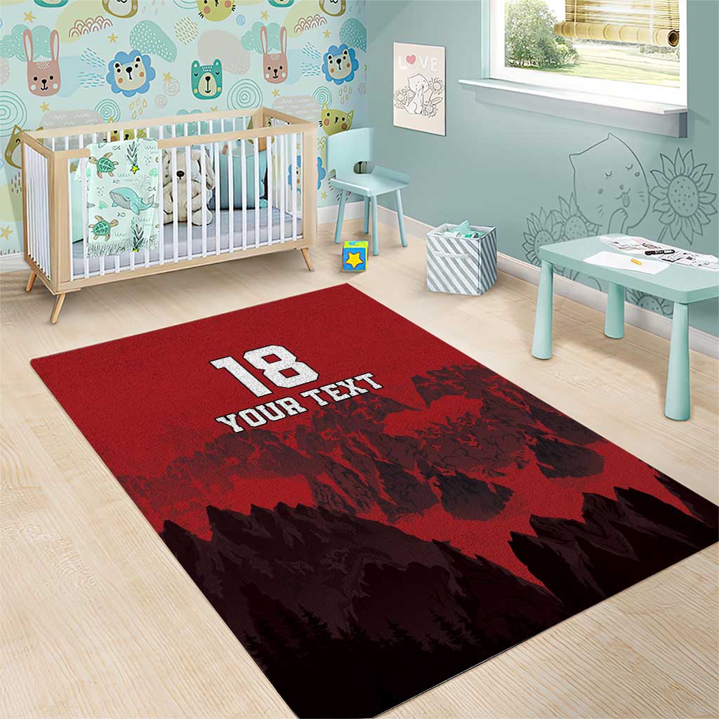 Custom Aosta Valley Area Rug Mont Blanc Sporty Style - Wonder Print Shop