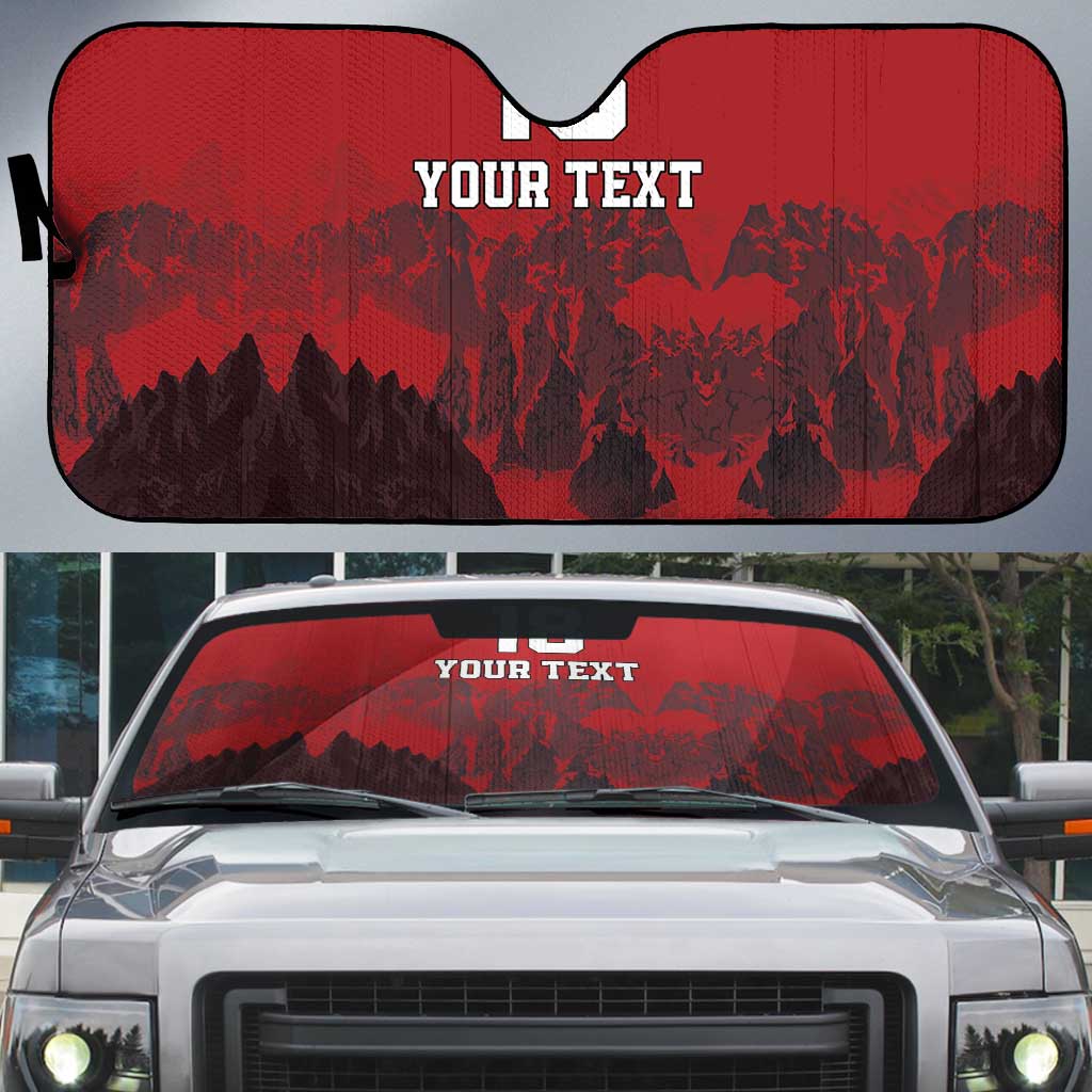 Custom Aosta Valley Auto Sun Shade Mont Blanc Sporty Style - Wonder Print Shop