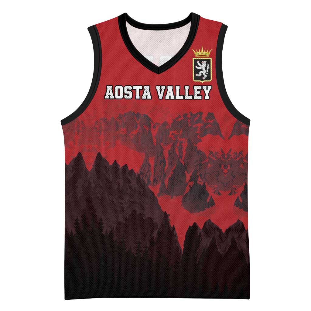 Custom Aosta Valley Basketball Jersey Mont Blanc Sporty Style - Wonder Print Shop