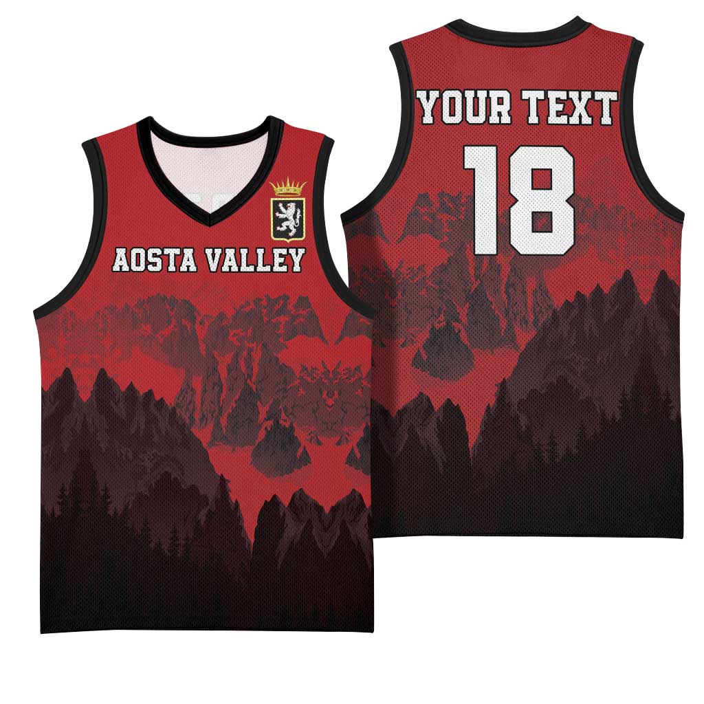 Custom Aosta Valley Basketball Jersey Mont Blanc Sporty Style - Wonder Print Shop