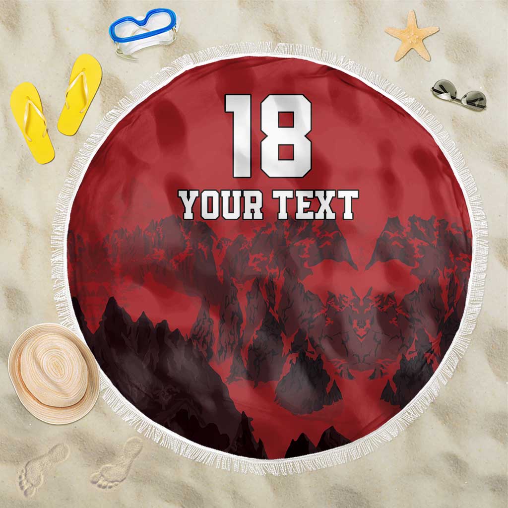 Custom Aosta Valley Beach Blanket Mont Blanc Sporty Style - Wonder Print Shop