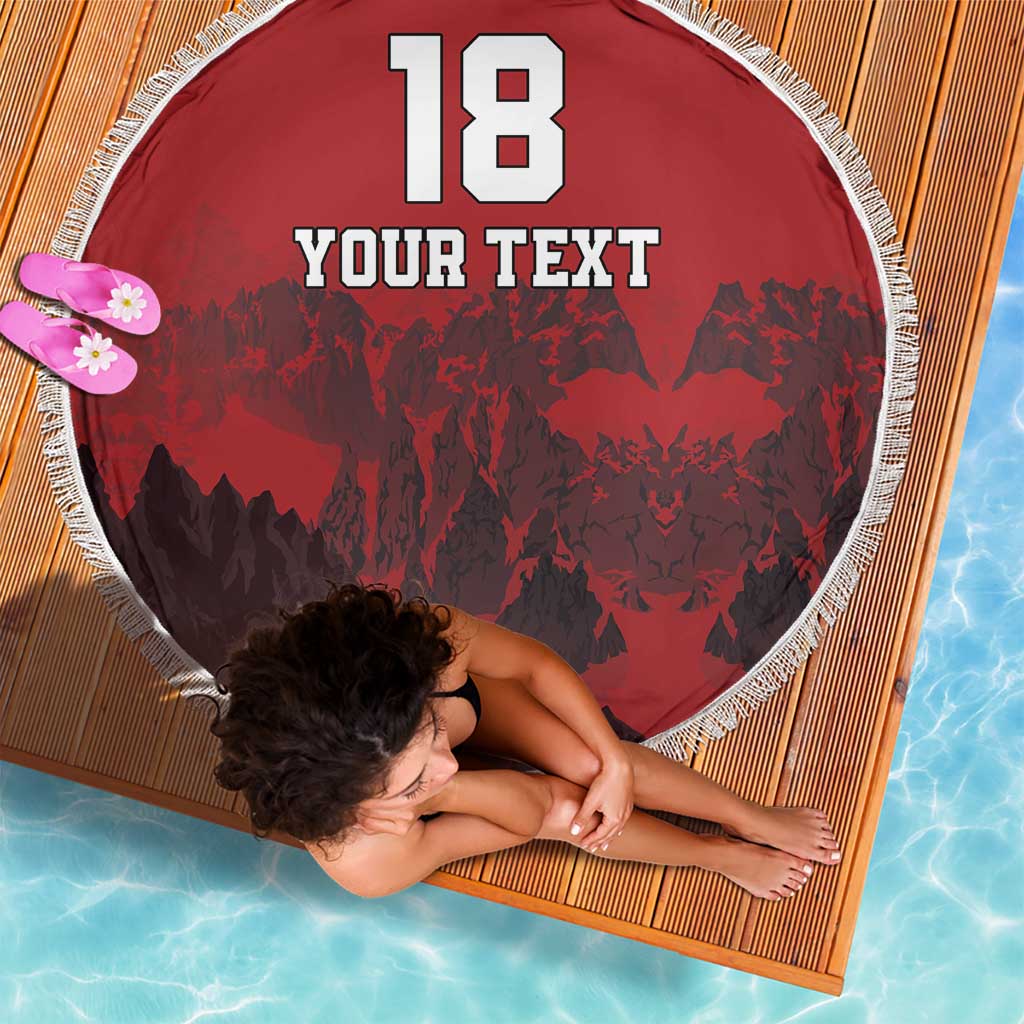 Custom Aosta Valley Beach Blanket Mont Blanc Sporty Style - Wonder Print Shop