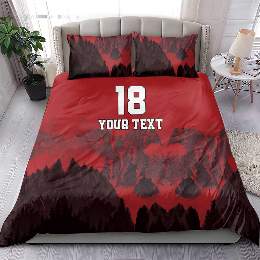 Custom Aosta Valley Bedding Set Mont Blanc Sporty Style - Wonder Print Shop
