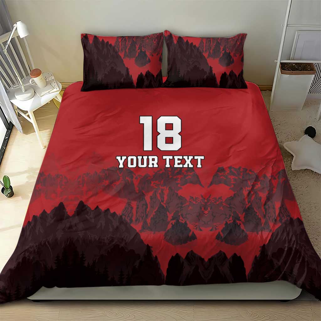 Custom Aosta Valley Bedding Set Mont Blanc Sporty Style - Wonder Print Shop