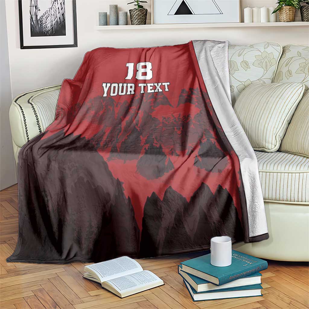 Custom Aosta Valley Blanket Mont Blanc Sporty Style - Wonder Print Shop