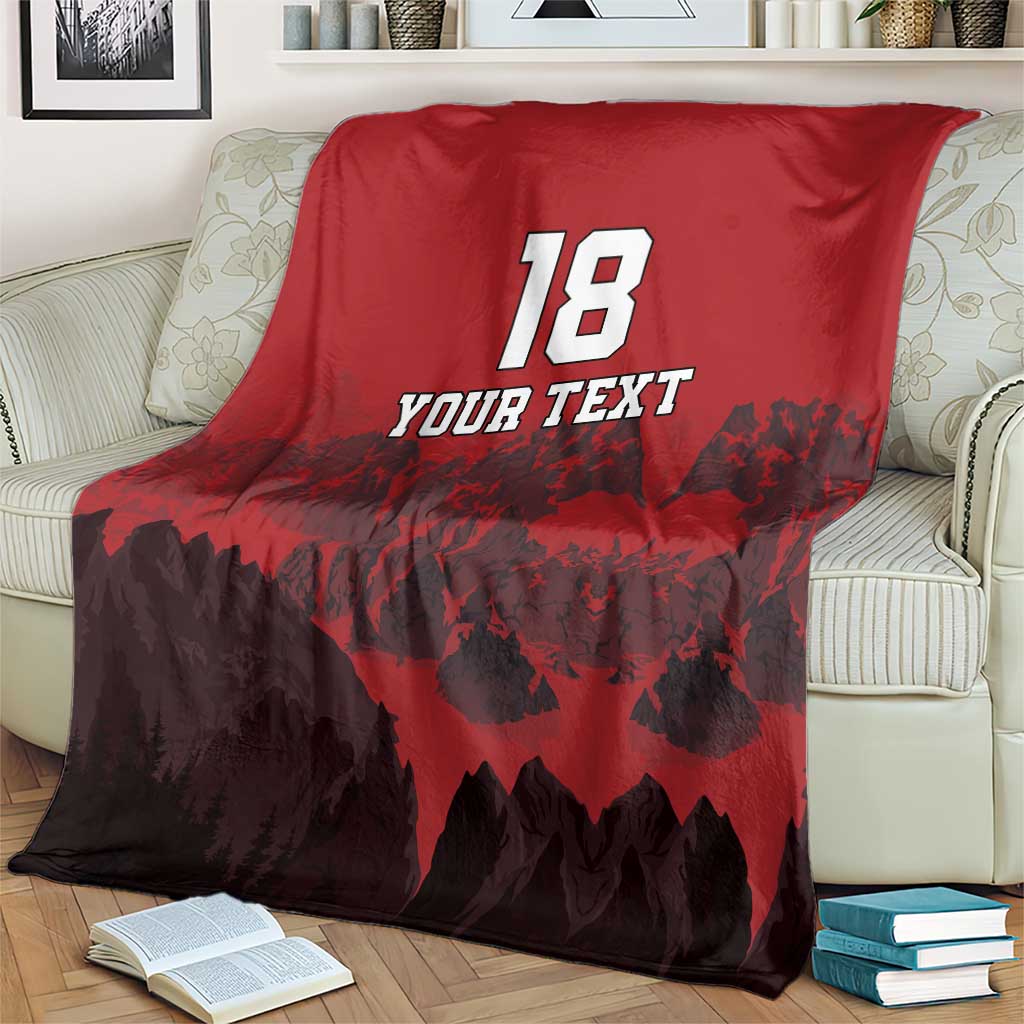 Custom Aosta Valley Blanket Mont Blanc Sporty Style - Wonder Print Shop