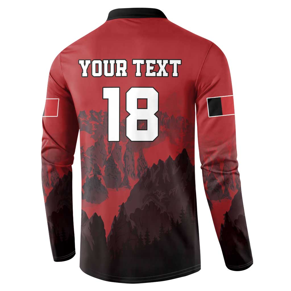 Custom Aosta Valley Button Sweatshirt Mont Blanc Sporty Style - Wonder Print Shop