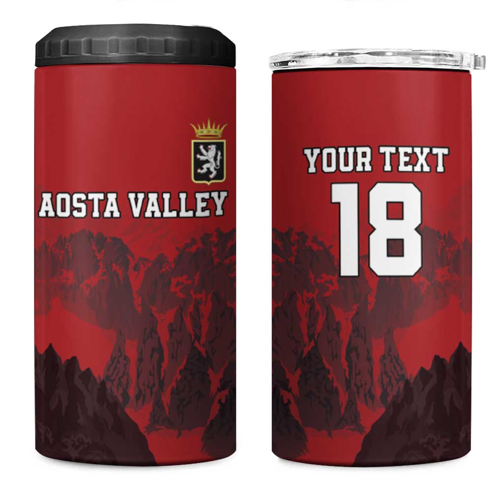 Custom Aosta Valley 4 in 1 Can Cooler Tumbler Mont Blanc Sporty Style - Wonder Print Shop