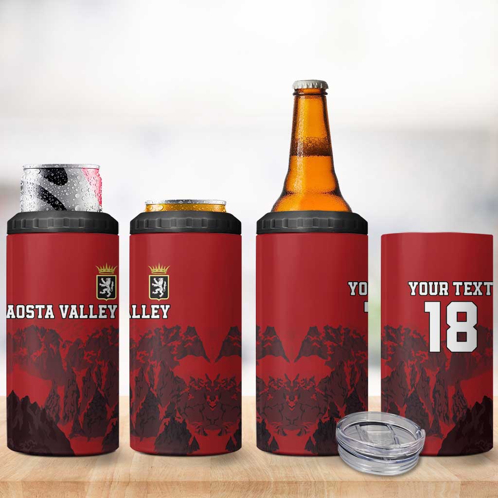 Custom Aosta Valley 4 in 1 Can Cooler Tumbler Mont Blanc Sporty Style - Wonder Print Shop