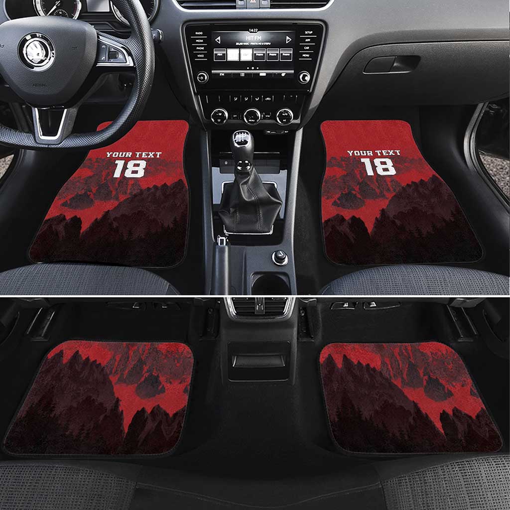 Custom Aosta Valley Car Mats Mont Blanc Sporty Style - Wonder Print Shop