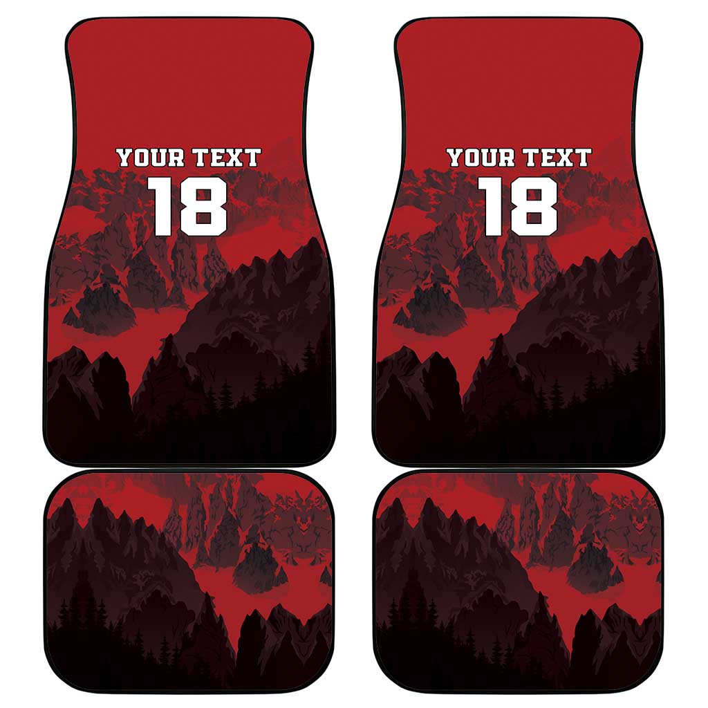 Custom Aosta Valley Car Mats Mont Blanc Sporty Style - Wonder Print Shop