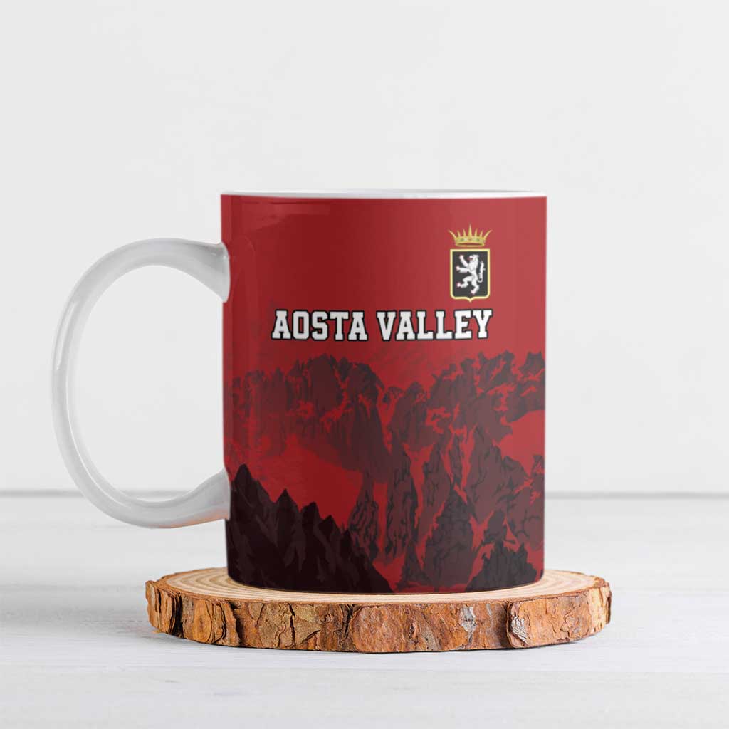 Custom Aosta Valley Ceramic Mug Mont Blanc Sporty Style - Wonder Print Shop