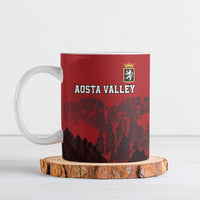 Custom Aosta Valley Ceramic Mug Mont Blanc Sporty Style - Wonder Print Shop