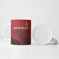 Custom Aosta Valley Ceramic Mug Mont Blanc Sporty Style - Wonder Print Shop