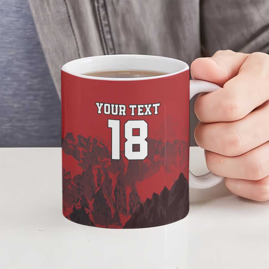 Custom Aosta Valley Ceramic Mug Mont Blanc Sporty Style - Wonder Print Shop