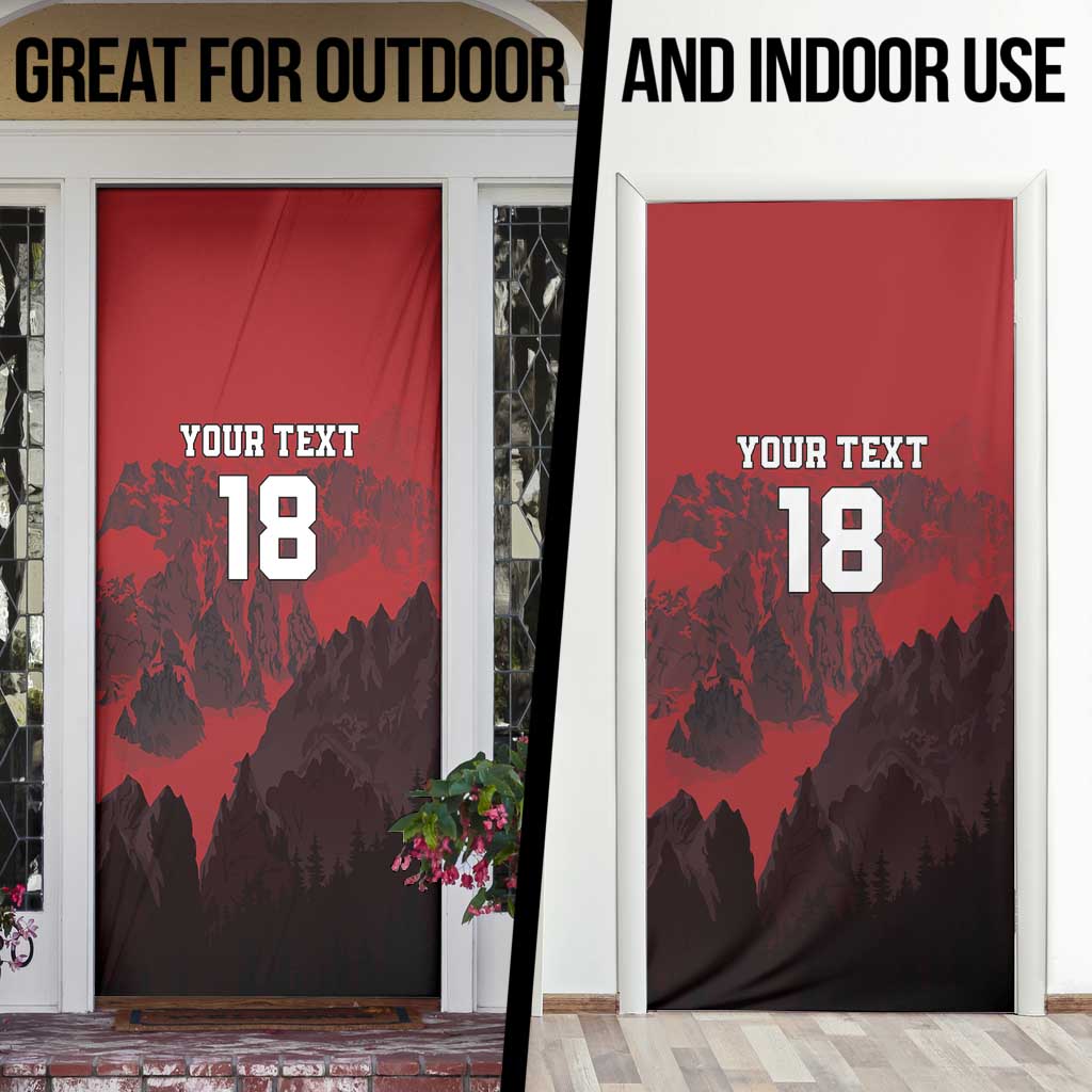 Custom Aosta Valley Door Cover Mont Blanc Sporty Style - Wonder Print Shop