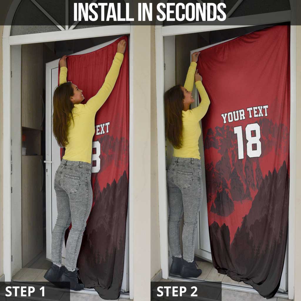 Custom Aosta Valley Door Cover Mont Blanc Sporty Style - Wonder Print Shop