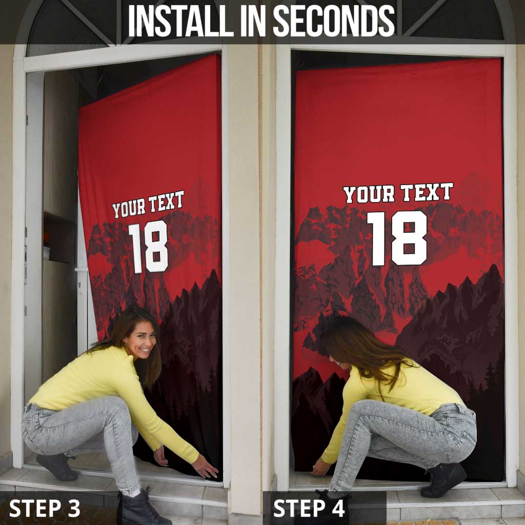 Custom Aosta Valley Door Cover Mont Blanc Sporty Style - Wonder Print Shop