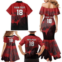 Custom Aosta Valley Family Matching Mermaid Dress and Hawaiian Shirt Mont Blanc Sporty Style - Wonder Print Shop