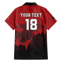 Custom Aosta Valley Family Matching Off The Shoulder Long Sleeve Dress and Hawaiian Shirt Mont Blanc Sporty Style - Wonder Print Shop