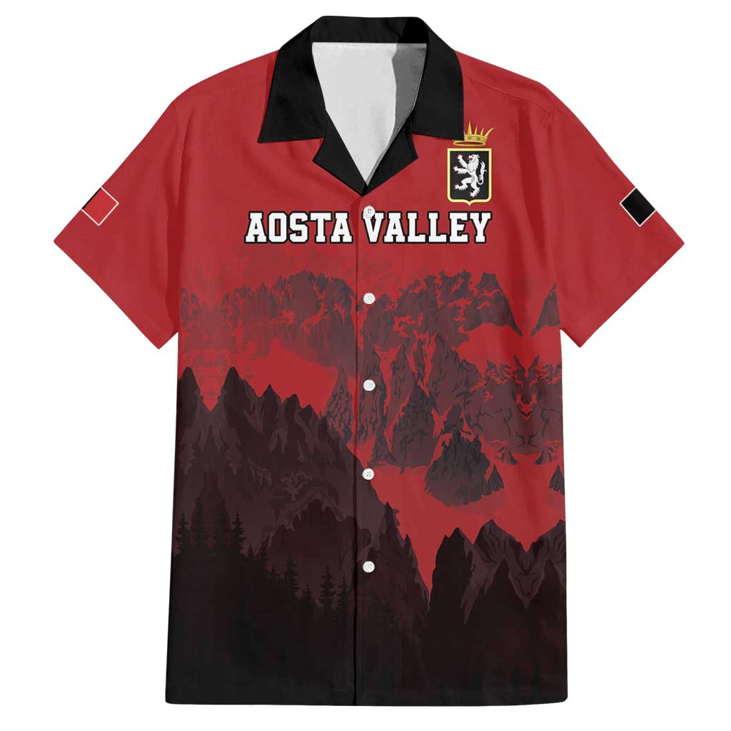 Custom Aosta Valley Family Matching Off Shoulder Short Dress and Hawaiian Shirt Mont Blanc Sporty Style - Wonder Print Shop