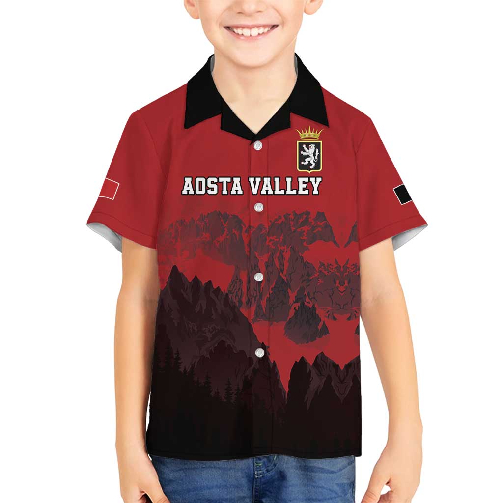 Custom Aosta Valley Family Matching Off Shoulder Short Dress and Hawaiian Shirt Mont Blanc Sporty Style - Wonder Print Shop