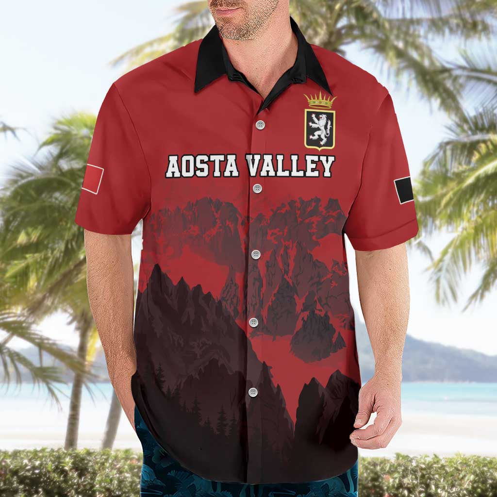 Custom Aosta Valley Hawaiian Shirt Mont Blanc Sporty Style - Wonder Print Shop