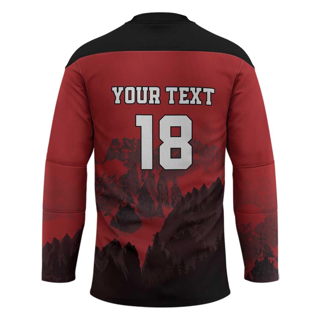 Custom Aosta Valley Hockey Jersey Mont Blanc Sporty Style - Wonder Print Shop