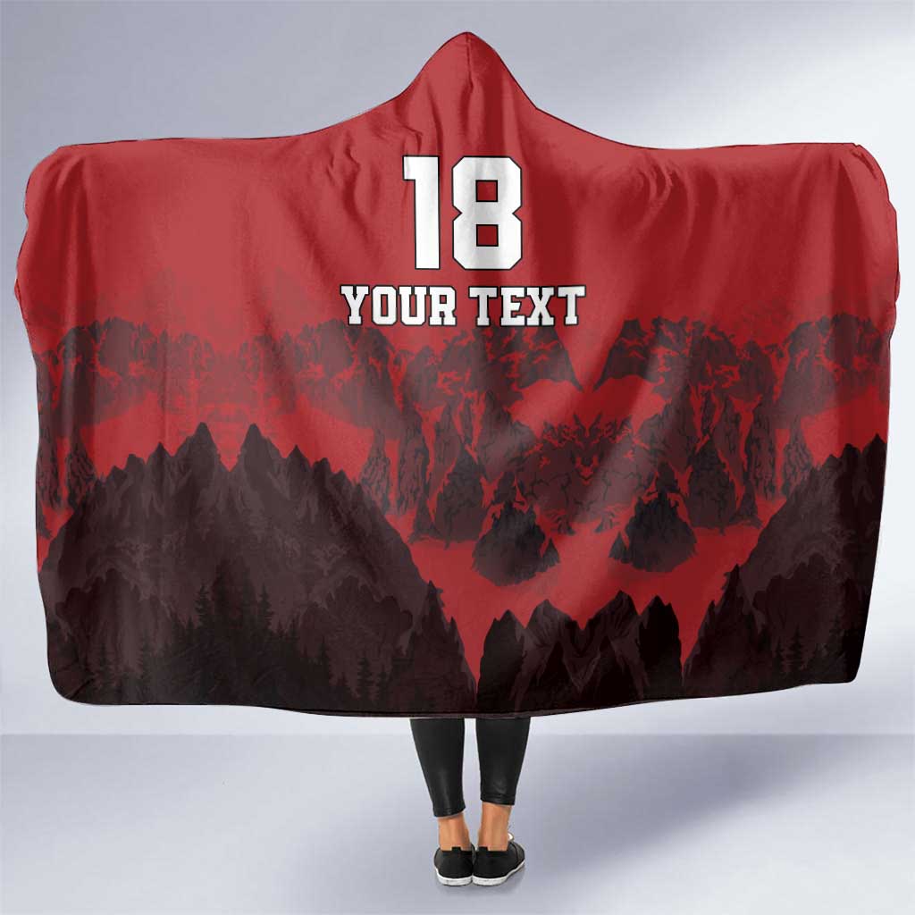 Custom Aosta Valley Hooded Blanket Mont Blanc Sporty Style - Wonder Print Shop