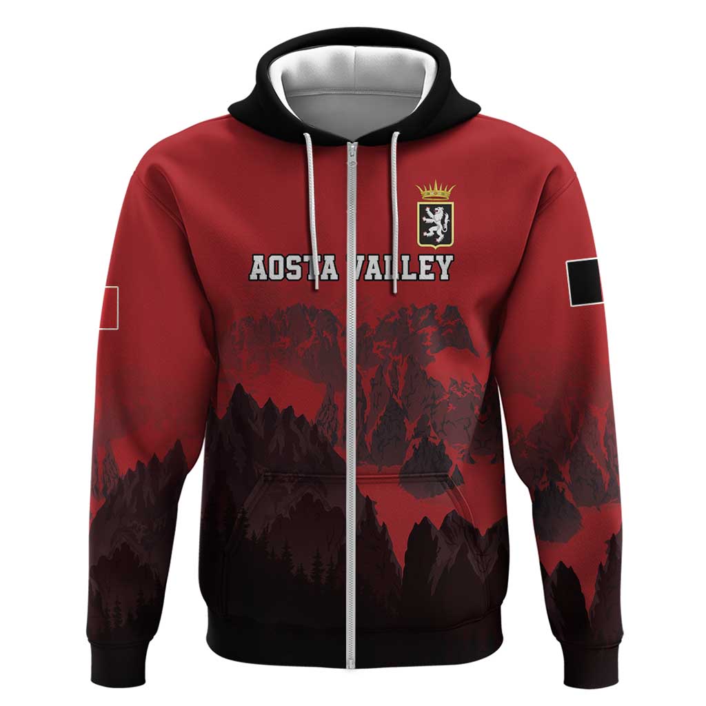 Custom Aosta Valley Hoodie Mont Blanc Sporty Style - Wonder Print Shop