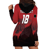 Custom Aosta Valley Hoodie Dress Mont Blanc Sporty Style - Wonder Print Shop