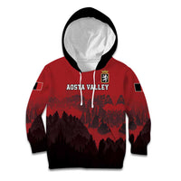 Custom Aosta Valley Kid Hoodie Mont Blanc Sporty Style - Wonder Print Shop