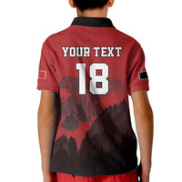 Custom Aosta Valley Kid Polo Shirt Mont Blanc Sporty Style - Wonder Print Shop