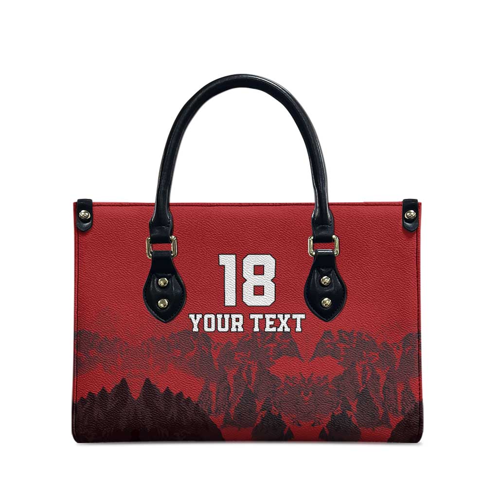 Custom Aosta Valley Leather Bag Mont Blanc Sporty Style - Wonder Print Shop