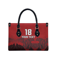 Custom Aosta Valley Leather Bag Mont Blanc Sporty Style - Wonder Print Shop