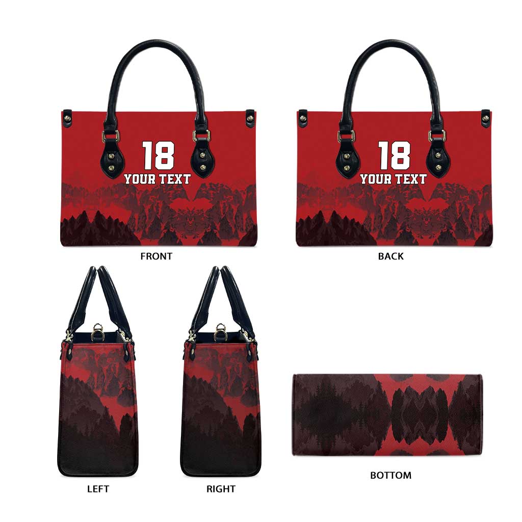 Custom Aosta Valley Leather Bag Mont Blanc Sporty Style - Wonder Print Shop