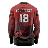 Custom Aosta Valley Long Sleeve Shirt Mont Blanc Sporty Style - Wonder Print Shop