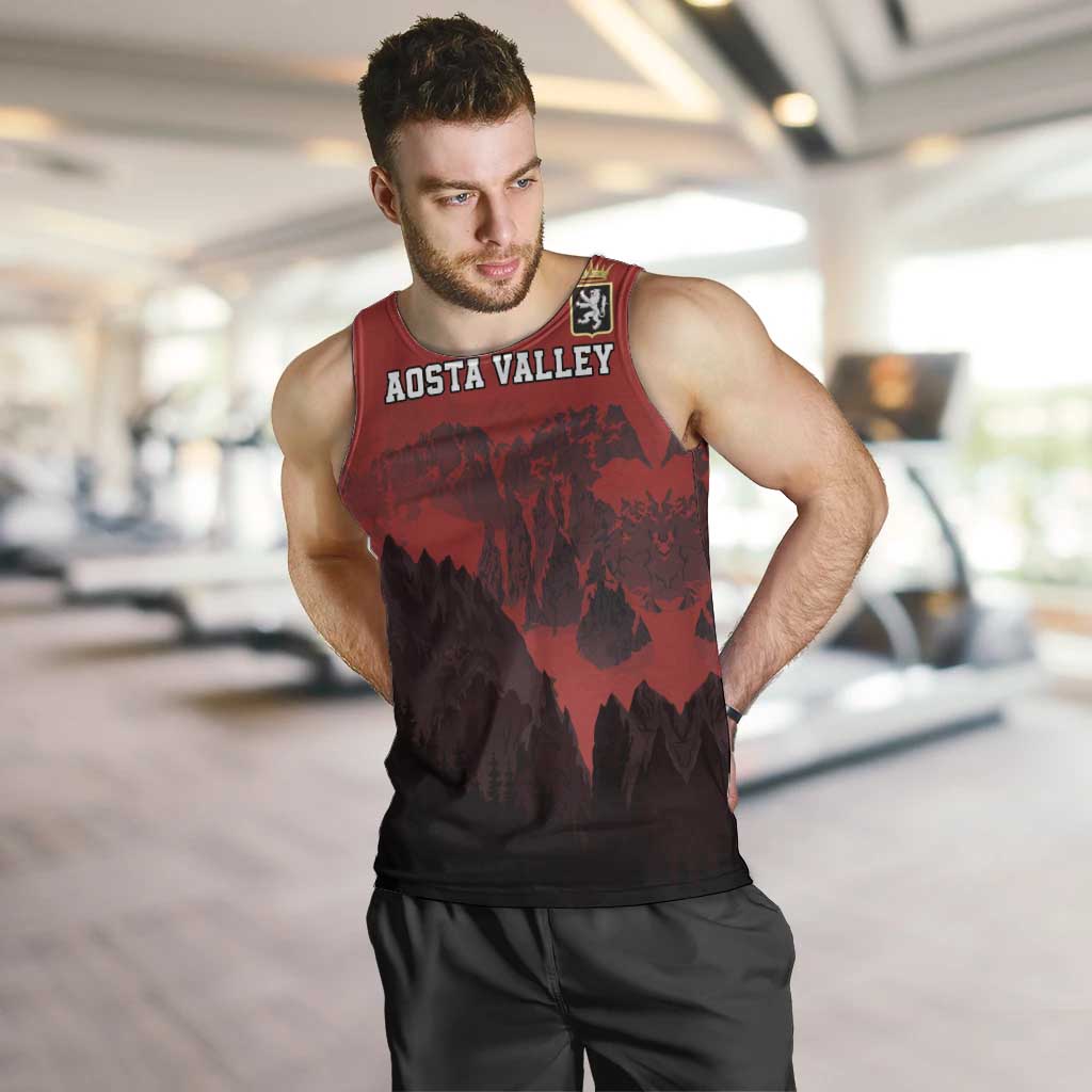 Custom Aosta Valley Men Tank Top Mont Blanc Sporty Style - Wonder Print Shop